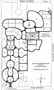 Rose Hill Memorial Park Map